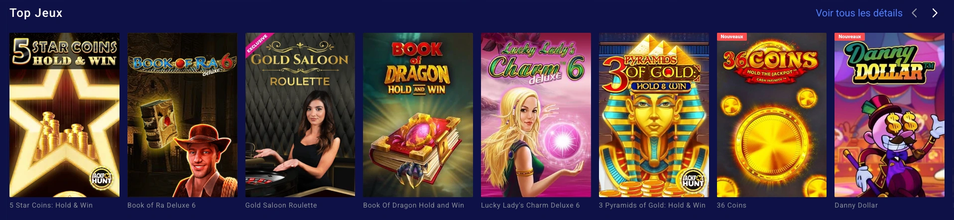 Jeux et bonus Frumzi Casino